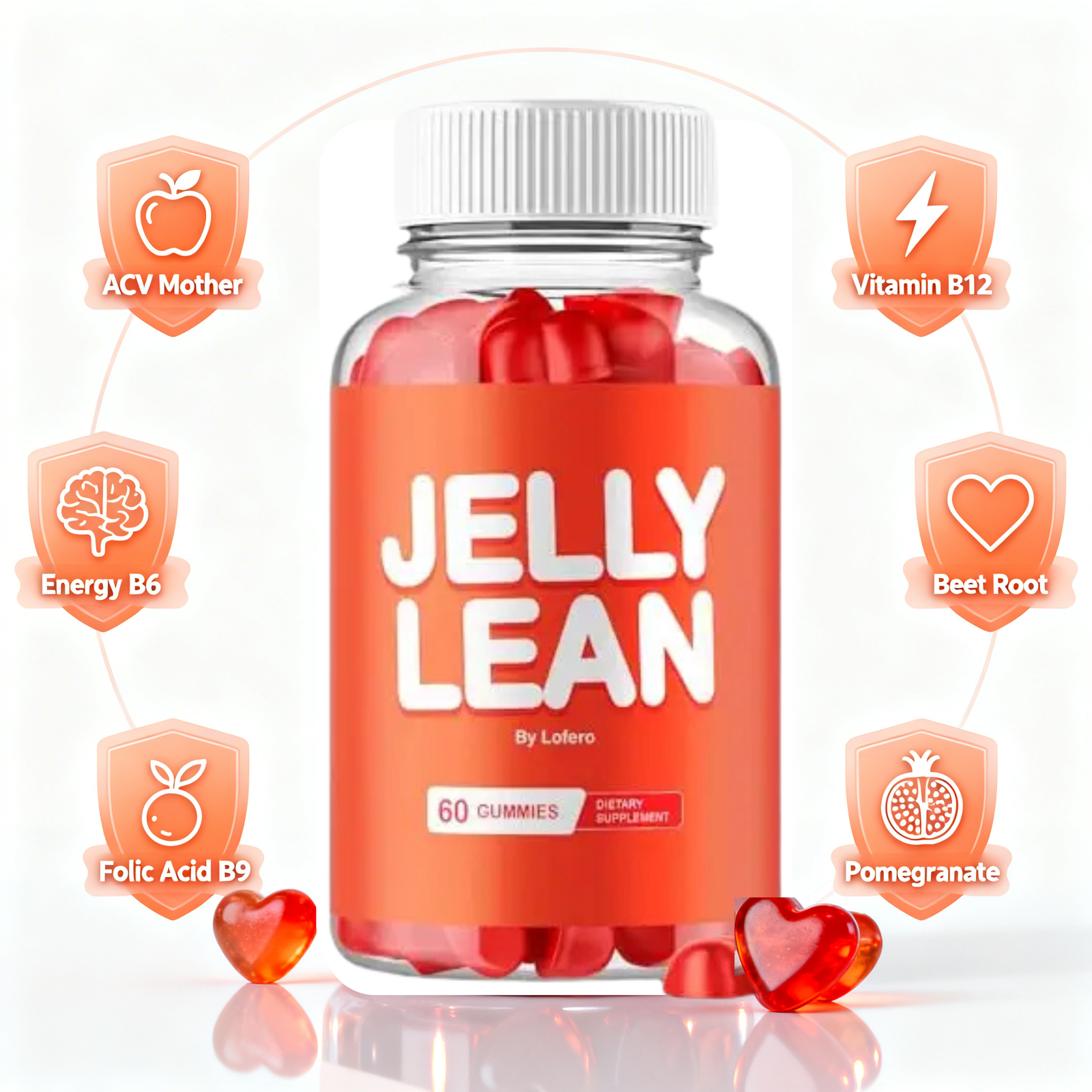 JellyLean bottle with benefit icons